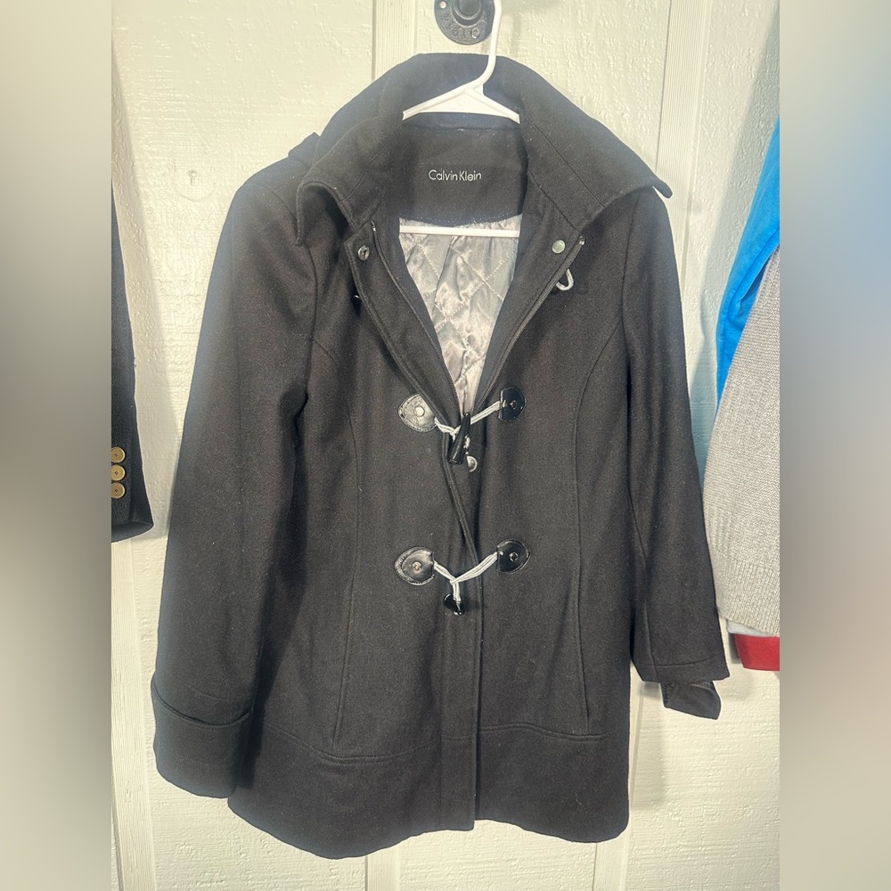 Calvin Klein Black Stadium Jacket No Size See Measurements EUC
